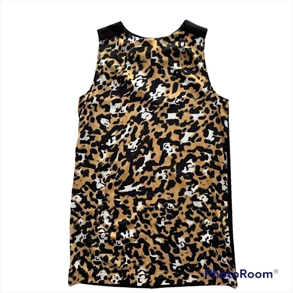 Zara Evening Collection leopard animal print & black mini dress. NWT. LARGE
